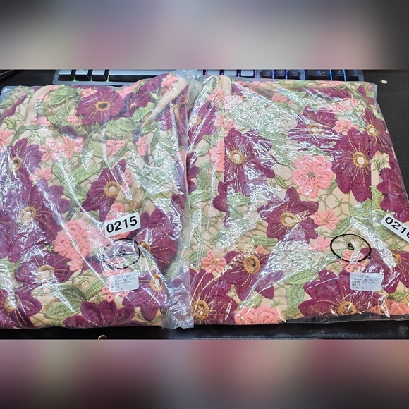 Just Me Burgundy and Pink Floral Midi Dress New In Poly Bag Small PTP 17 - Picture 5 of 5